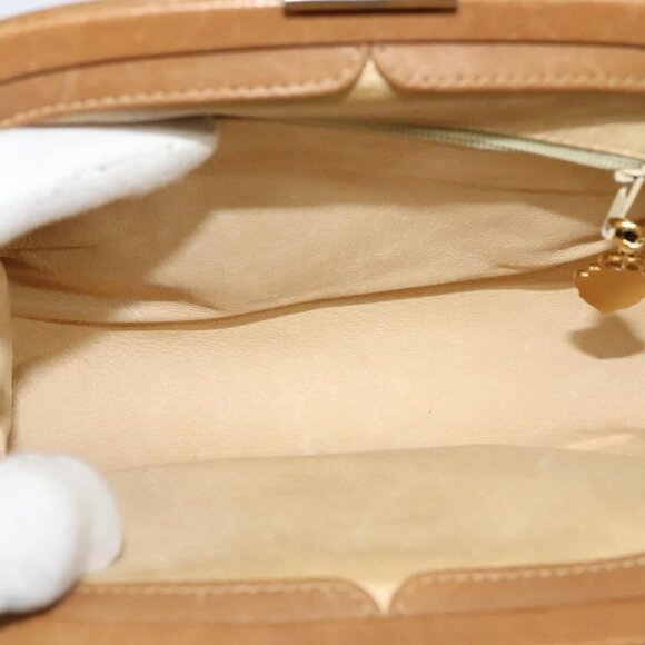 GUCCI Micro GG Supreme Shoulder Bag PVC Beige Gold 001 261 1053 Auth BA2223 - Picture 10 of 16